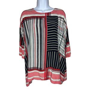 NWT MASAI Degana Oversized Loose Flowy Short Sleeve Blouse Top Sz M (1413)